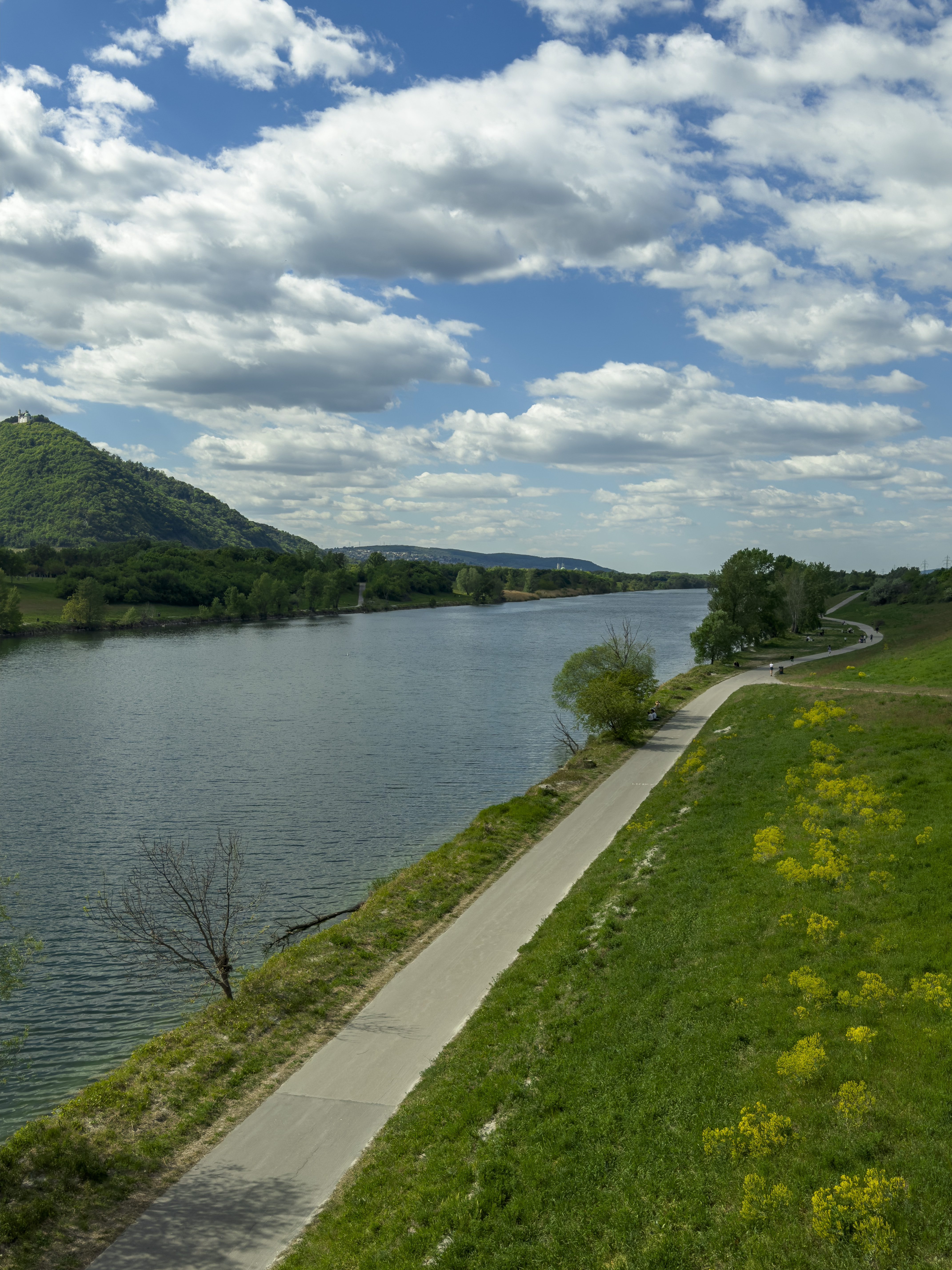 Panoramă Viena de la Kirschenhain natură și oraș în depărtare